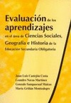 EVALUACIÓN DE LOS APRENDIZAJES DEL ÁREA DE CIENCIAS SOCIALES, GEOGRAFÍA E HISTORIA DE LA EDUCAC