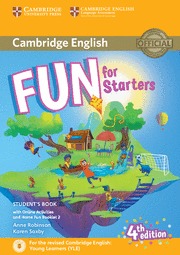 FUN FOR STARTERS STUDENT'S BOOK WITH ONLINE ACTIVITIES WITH AUDIO AND HOME FUN B