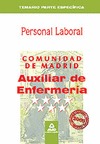 AUXILIARES DE ENFERMERÍA, GRUPO IV, PERSONAL LABORAL, COMUNIDAD DE MADRID. TEMARIO ESPECÍFICO