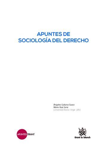 APUNTES DE SOCIOLOGÍA DEL DERECHO
