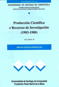 PRODUCCIÓN CIENTÍFICA E RECURSOS DE INVESTIGACIÓN (1983-1988) VII