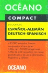 OCÉANO COMPACT DICCIONARIO ESPAÑOL - ALEMÁN / DEUTSCH - SPANISCH