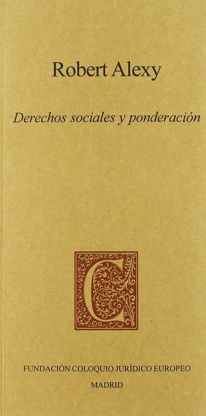 DERECHOS SOCIALES Y PONDERACIÓN