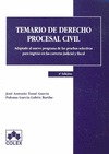 TEMARIO DE DERECHO PROCESAL CIVIL 4º ED
