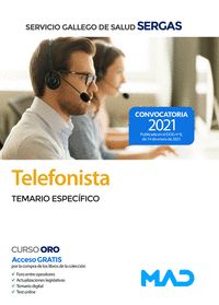 TELEFONISTA DEL SERVICIO GALLEGO DE SALUD. TEMARIO ESPECÍFICO