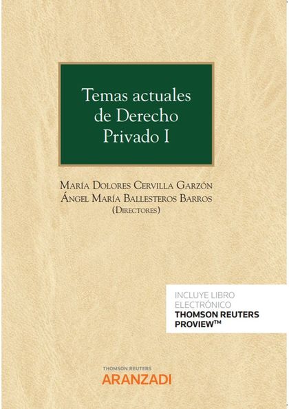 TEMAS ACTUALES DE DERECHO PRIVADO I (PAPEL + E-BOOK)
