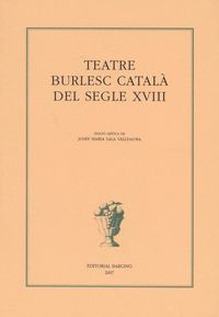 TEATRE BURLESC CATALÀ DEL SEGLE XVIII