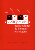 VI-VII JORNADES PEDAGÒGIQUES DE LLENGÜES ESTRANGERES.