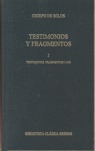 TESTIMONIOS Y FRAGMENTOS II (319-606)