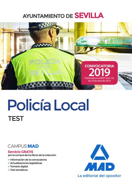 POLICÍA LOCAL DEL AYUNTAMIENTO DE SEVILLA. TEST.
