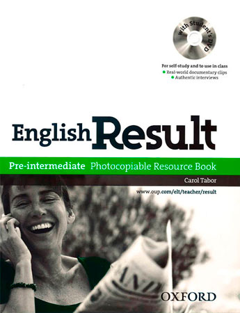 ENGLISH RESULT PRE-INTERMEDIATE. PHOTOCOPIABLE RESOURCE BOOK & DVD PACK ED 10