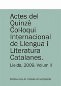 ACTES DEL QUINZÈ COL·LOQUI INTERNACIONAL DE LLENGUA I LITERATURA CATALANES. LLEI