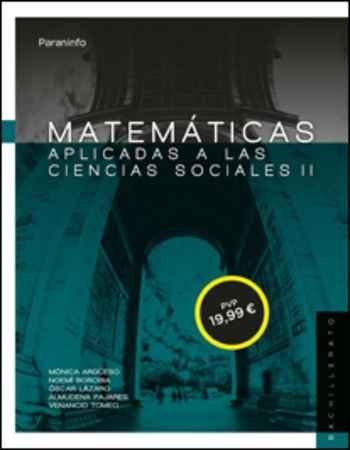 MATEMÁTICAS II PARA CIENCIAS SOCIALES. 2º BACHILLERATO