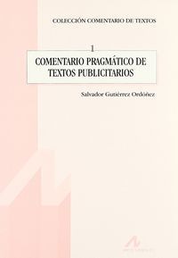 COMENTARIO PRAGMÁTICO DE TEXTOS PUBLICITARIOS