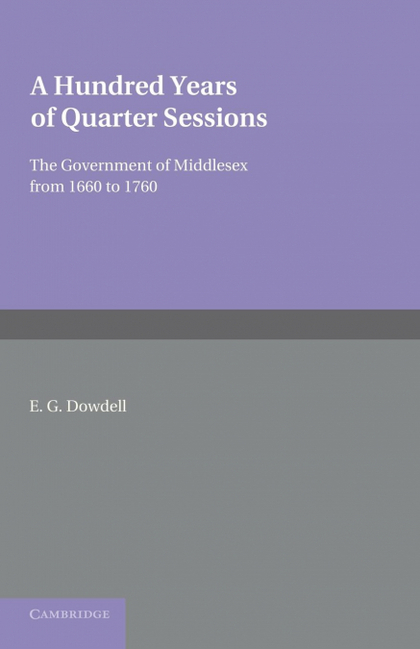 A HUNDRED YEARS OF QUARTER SESSIONS