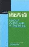 SELECTIVIDAD, LENGUA CASTELLANA Y LITERATURA (ANDALUCÍA). PRUEBAS DE 2004