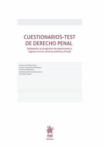 CUESTIONARIOS-TEST DE DERECHO PENAL