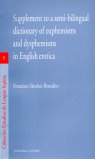 SUPPLEMENT TO A SEMI-BILINGUAL DICTIONARY OF EUPHEMISMS AND DYSPEHMISMS IN ENGLI