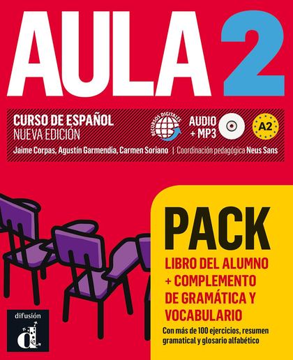 AULA 2 PACK LIBRO DEL ALUMNO+COMPLEMENTO DE GRAMÁTICA Y VOCABULARIO