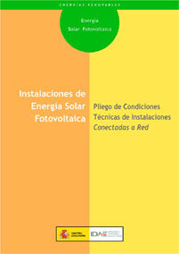 PLIEGO DE CONDICIONES TÉCNICAS DE INSTALACIONES CONECTADAS A RED