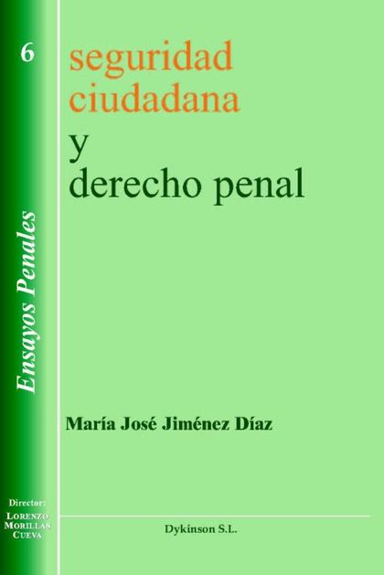 DERECHO PENAL Y SEGURIDAD CIUDADANA