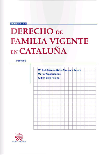 DERECHO DE FAMILIA VIGENTE EN CATALUÑA