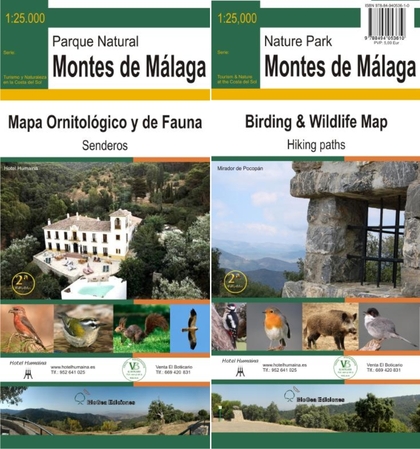 MAPA ORNITOLÓGICO Y DE FAUNA DEL PARQUE NATURAL MONTES DE MÁLAGA
