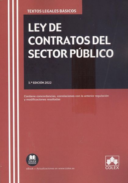 LEY DE CONTRATOS DEL SECTOR PUBLICO 2022