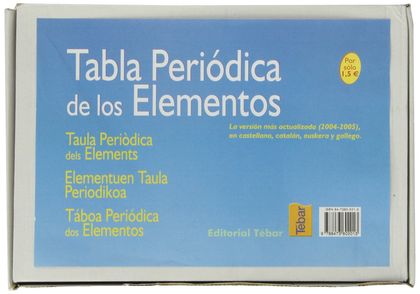 TABLA PERIÓDICA DE LOS ELEMENTOS (CAJA DE 45 UNIDADES)