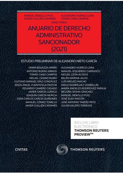 ANUARIO DE DERECHO ADMINISTRATIVO SANCIONADOR 2021 (PAPEL + E-BOOK)