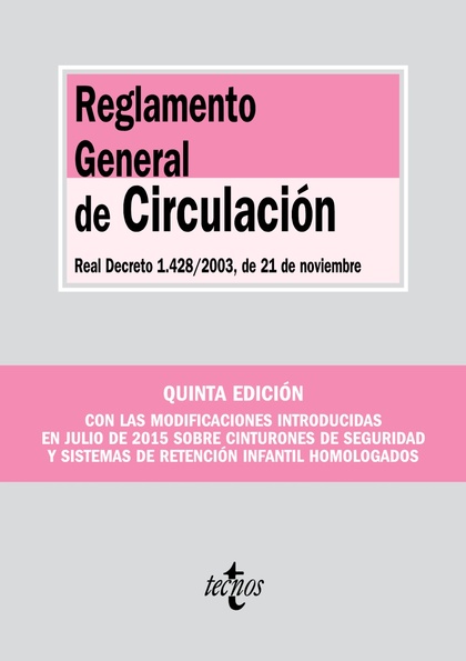 REGLAMENTO GENERAL DE CIRCULACIÓN            REAL DECRETO 1.