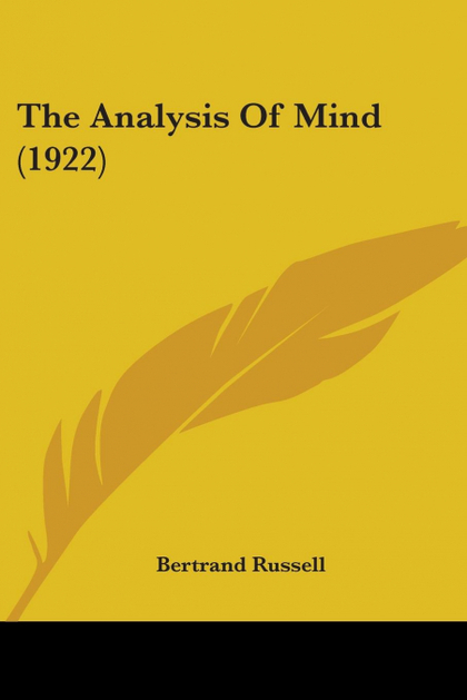 THE ANALYSIS OF MIND (1922)