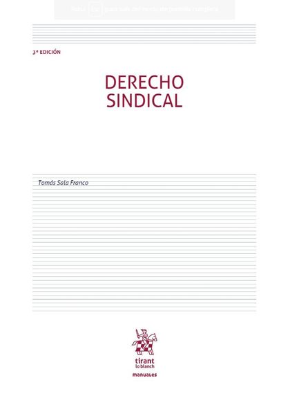 DERECHO SINDICAL 3ª EDICIÓN 2020