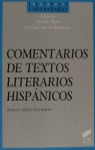 COMENTARIOS TEXTOS LITERARIOS HISPANICOS