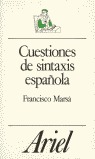 CUESTIONES DE SINTAXIS ESPAÑOLA