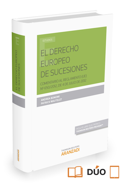 EL DERECHO EUROPEO DE SUCESIONES (PAPEL + E-BOOK)