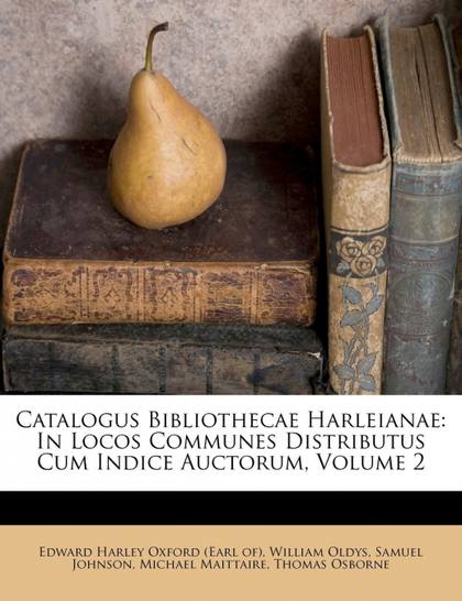 CATALOGUS BIBLIOTHECAE HARLEIANAE