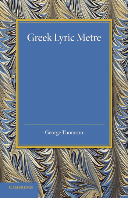 GREEK LYRIC METRE