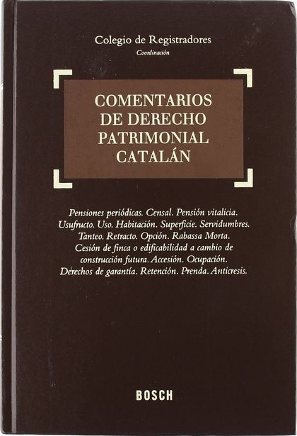 COMENTARIOS DE DERECHO PATRIMONIAL CATALÁN