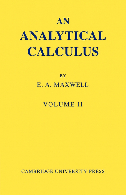 AN ANALYTICAL CALCULUS