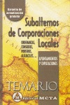 SUBALTERNOS DE CORPORACIONES LOCALES. TEMARIO