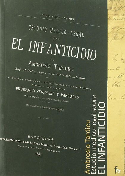 ESTUDIO MÉDICO LEGAL SOBRE EL INFANTICIDIO 1883