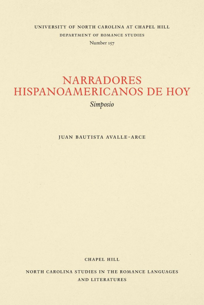NARRADORES HISPANOAMERICANOS DE HOY