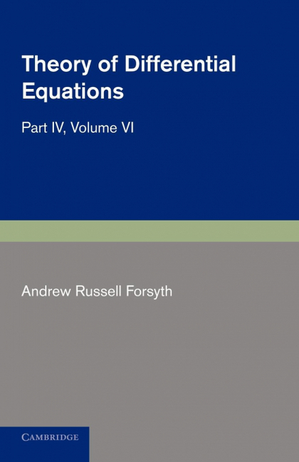 THEORY OF DIFFERENTIAL EQUATIONS