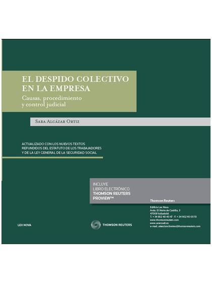 EL DESPIDO COLECTIVO EN LA EMPRESA. CAUSAS, PROCEDIMIENTO Y CONTROL JUDICIAL  (P