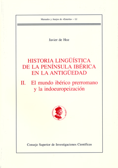 HISTORIA LINGÜISTICA DE LA PENÍNSULA IBÉRICA EN LA ANTIGÜEDAD. VOL. II, EL MUNDO