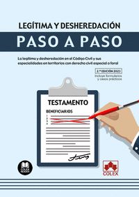 LEGITIMA Y DESHEREDACION. PASO A PASO 2023.