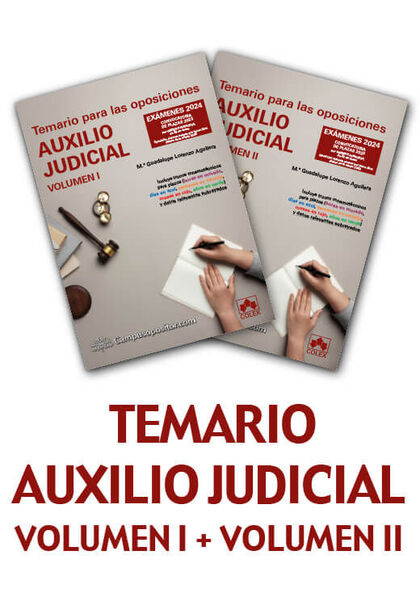 TEMARIO PARA LAS OPOSICIONES DE AUXILIO JUDICIAL 2024 I II