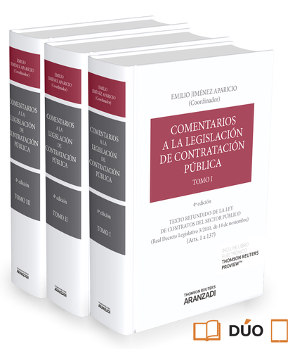 COMENTARIOS A LA LEGISLACION DE CONTRATACION PUBLICA 4 ED 2 VOL.