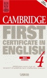 CAMBRIDGE FIRST CERTIFICATE IN ENGLISH 4 WITH ANSWERS